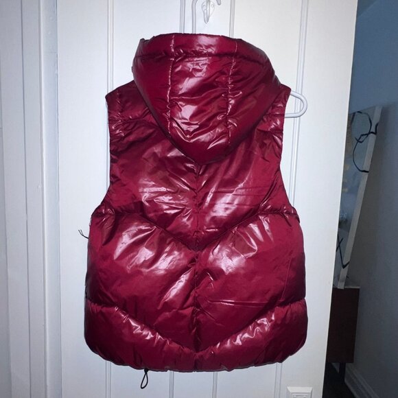 Love and sports puffer vest burgundy size medium NWT - Picture 5 of 8